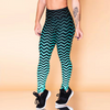 Gradient Color Ripple Print Sports Leggings