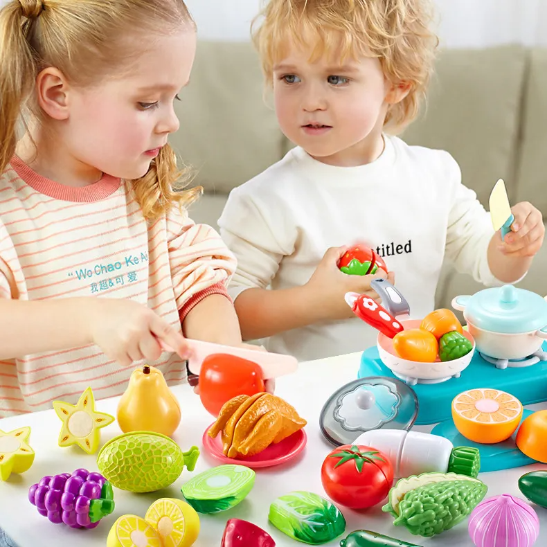 20pcs/Set Children Kitchen Cutting Fruit Vegetable Food Toy