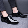 Men Casual Snakeskin Pattern Lace Up Oxfords