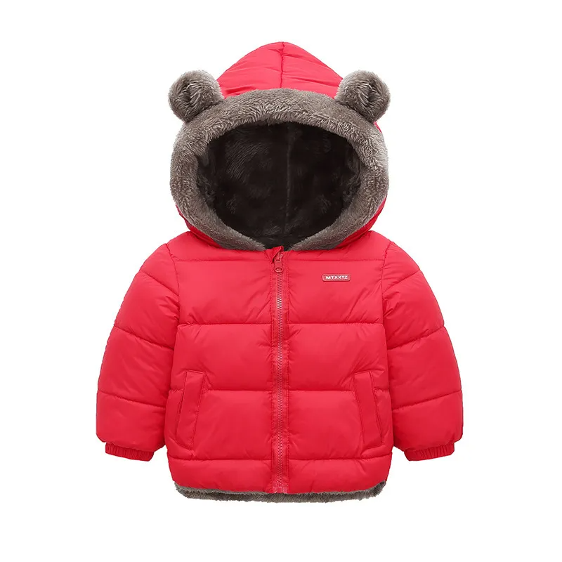 Kids Toddler Girls Boys Autumn Winter Fashion Casual Cute Solid Color Woollining Padded Coat