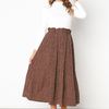 Women'S Fashion Polka Dot Print Pleated Skirt