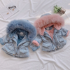 Kids Toddler Girls Boys Autumn Winter Fashion Casual Cute Solid Color Woollining Denim Coat