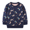 Kids Toddler Girls Autumn Winter Fashion Casual Cute Rainbow Cartoon Pony Print Round Neck Sweatshirts