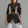 Women Fashion Casual Solid Color Long Sleeve Blazer Coat