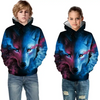 Kids Glowing Wolf Printed Sweatshirt