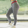 Plaid Print Fitness Sports Dancing Yoga Leggings Pants