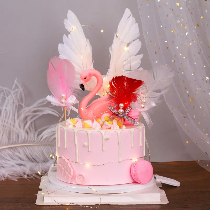 (Buy 1 Get 1) Creative Angel Wing Pattern Design Cake Insert Accessory