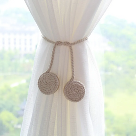 (Buy 1 Get 1) Creative Home Decor Cotton Rope Magnetic Curtain Tieback