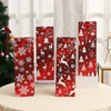 12pcs Christmas Red Wine Gift Wrapping Paper Bag