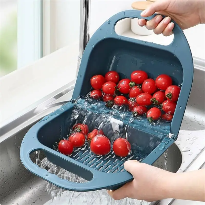 Kitchen Collapsible Plastic Wash Fruit Basket