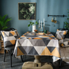 Rectangular Waterproof Nordic Geometric Pattern Dining Table Cloth