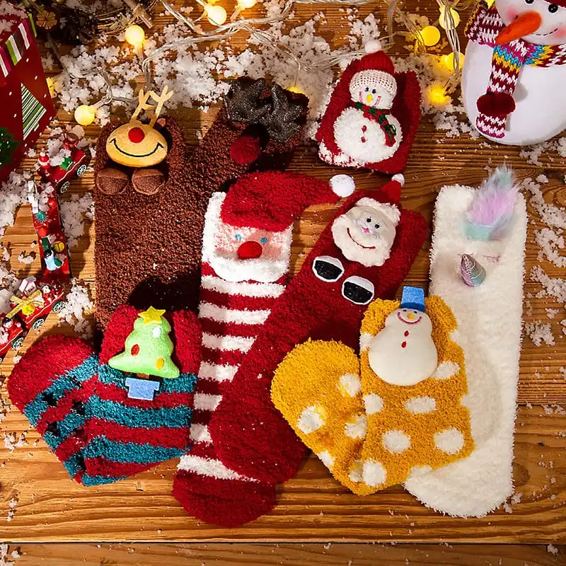 Kids Cute Christmas Series Breathable Socks