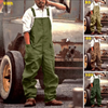 Men Summer Fashion Casual Solid Color Large Pocket Overalls Cargo Pants