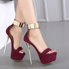 Women Fashion Sexy Waterproof Platform Stiletto Heel Sandals Wedges