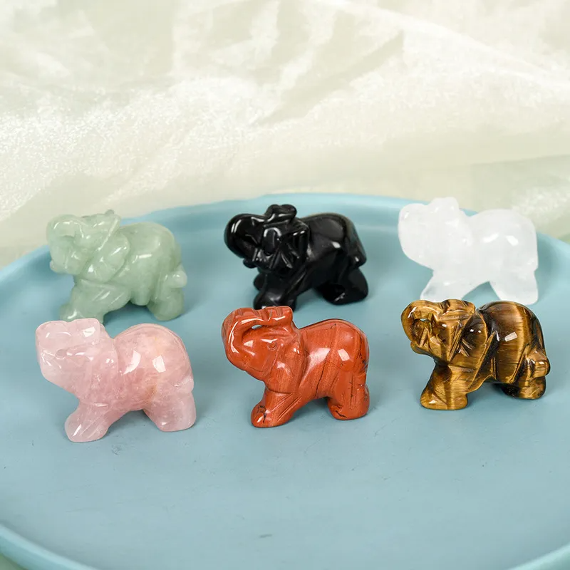 (Buy 1 Get 1) Home Decorations 1.5 Inch Elephant Animal Crafts Decorations