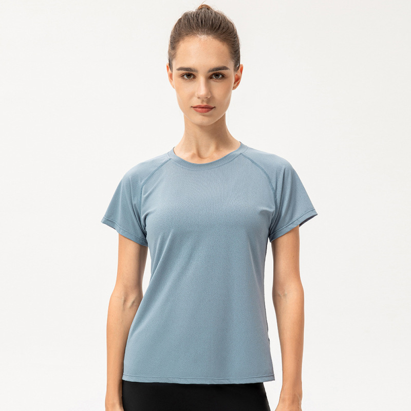 Women'S Loose Casual Icy Breathable Running Training Quick-Drying Sports Short-Sleeved T-Shirt