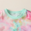 Fashion Tie-Dye Long-Sleeved Round Neck Top And Bottoms Set