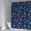 (Buy 1 Get 1) Tiny Flower Series 3D Digital Printing Home Polyester Cloth Shower Curtain