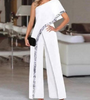 Women Wide Leg Pants Fashion Print Pattern Jumpsuit