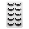 5pairs/Set Women 3D Multilayer Mink Hair Eyelashes