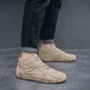 Men Leisure Sports Versatile Letter Round-Toe Lace-Up Flat Sneakers