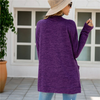 Women Casual Long Sleeve Pocket Knitted Cardigan Coat