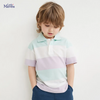 Children Kids Baby Fashion Boys Casual Basic Short Sleeve Stripe Print Polo T-Shirt