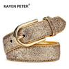 (Buy 1 Get 1) Women Chic Glitter Solid Color PU Belt