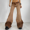 Women'S Fashion Vintage Low Waist Flared Washed Flare Jeans