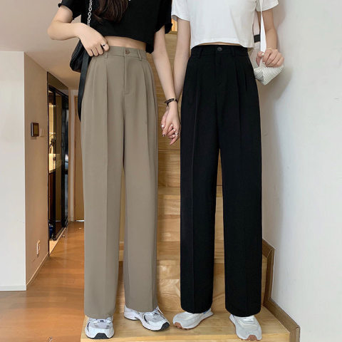 Women'S Fashion Casual Drape High Waist Suit Pants