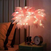 Creative Feather Decoration Bedroom Lamp