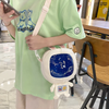 Children Kids Baby Fashion Girls Boys Cartoon Rabbit Robot Pattern Crossbody Messenger Bag