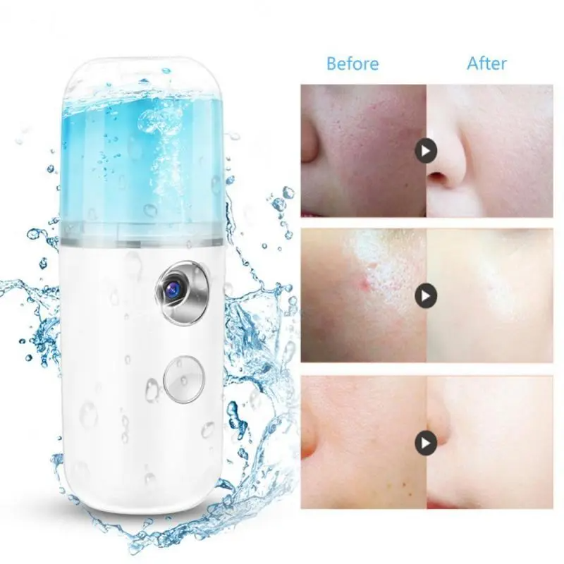 (Buy 1 Get 2) New Nano Face Mist Spray Facial Sprayer Moisturizing Humidifier USB Charge Steamer Beauty Skin Care Tool