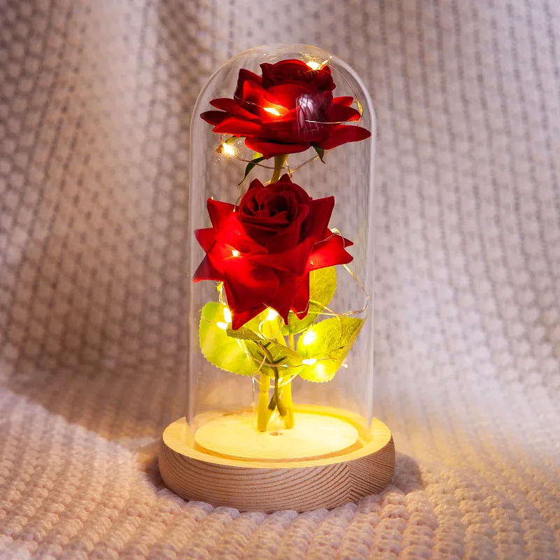 (Buy 1 Get 1) Creative Eternal Flower Glass Cover Gift Decoration