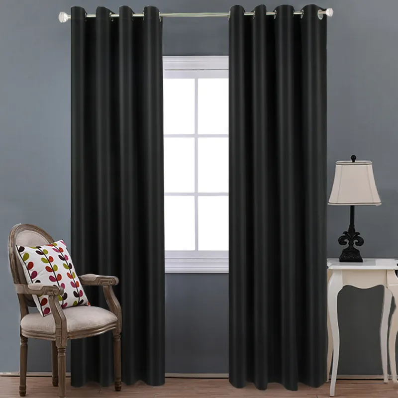 Modern Minimalist High Precision Insulation Solid Color Curtains