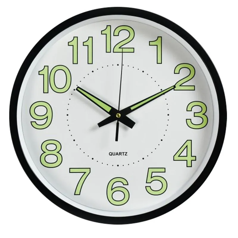 Minimalist Luminous Plastic Wall Clock