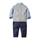 Fashionable Boys Cotton Handsome Solid Color Shirts And Knitted Vests And Pants Set