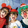 (Buy 1 Get 1) 2024 New Year Party Funny Paper Glasses Decoration