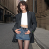 (Buy 1 Get 1) Fashion Women Loose Office Chic Solid Color Lapel Blazer