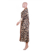 Women Fashion Leopard Print Long Sleeve Cardigan Coat