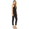 Women Halter Neck Sleeveless Solid Color Slim Jumpsuits