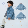 Kids Casual Basic Long Sleeve Zipper Plaid Double-Sided Down Jacket