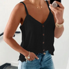 Fashion Casual Women Sleeveless V Neck Basic Solid Color Summer Camisole