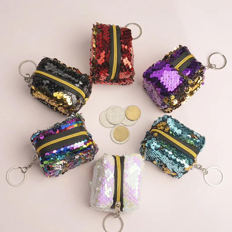 (Buy 1 Get 2 ) Kids Two-Color Three-Dimensional Sequin Coin Purse