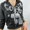 Street Fashion Hooded Y2k Edgy Jacket Women Long Sleeve Casual Hoodie