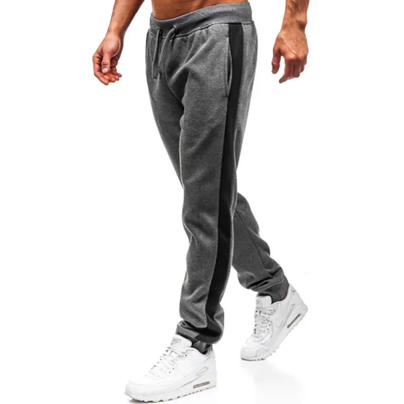 Men Fashion Splicing Sports Pants