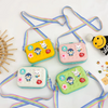 Kids Girls Fashion Sweet Candy Color Cartoon Bunny Fish Flower Silicone Mini Square Crossbody Bag