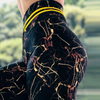 Marble Print Breathable Slim Fit Yoga Sports Leggings Pants