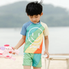 Children Kids Baby Fashion Boys Smiling Face Print Swimsuit