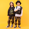 Kids Casual Hip-Hop Camouflage Pocket Design Pants